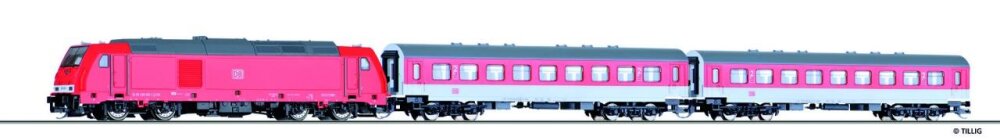 Tillig 01437 TT Startset Personenzug mit Bettungsgleisoval der DB AG, Ep. VI