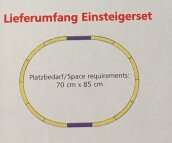 Tillig 01437 TT Startset Personenzug mit Bettungsgleisoval der DB AG, Ep. VI
