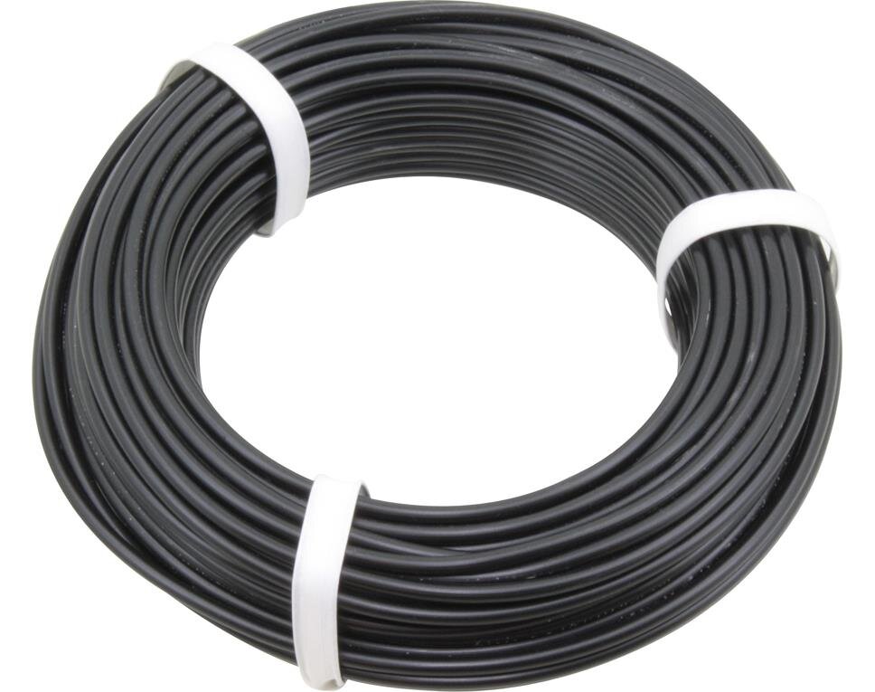 Kupfer Litze 0,75 mm²  25 m schwarz