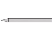 GS351 - 4 mm Lötspitze - Bleistiftform gerade