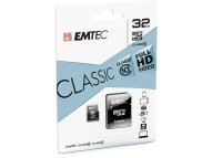 MicroSDHC 32GB EMTEC +Adapter CL10 CLASSIC