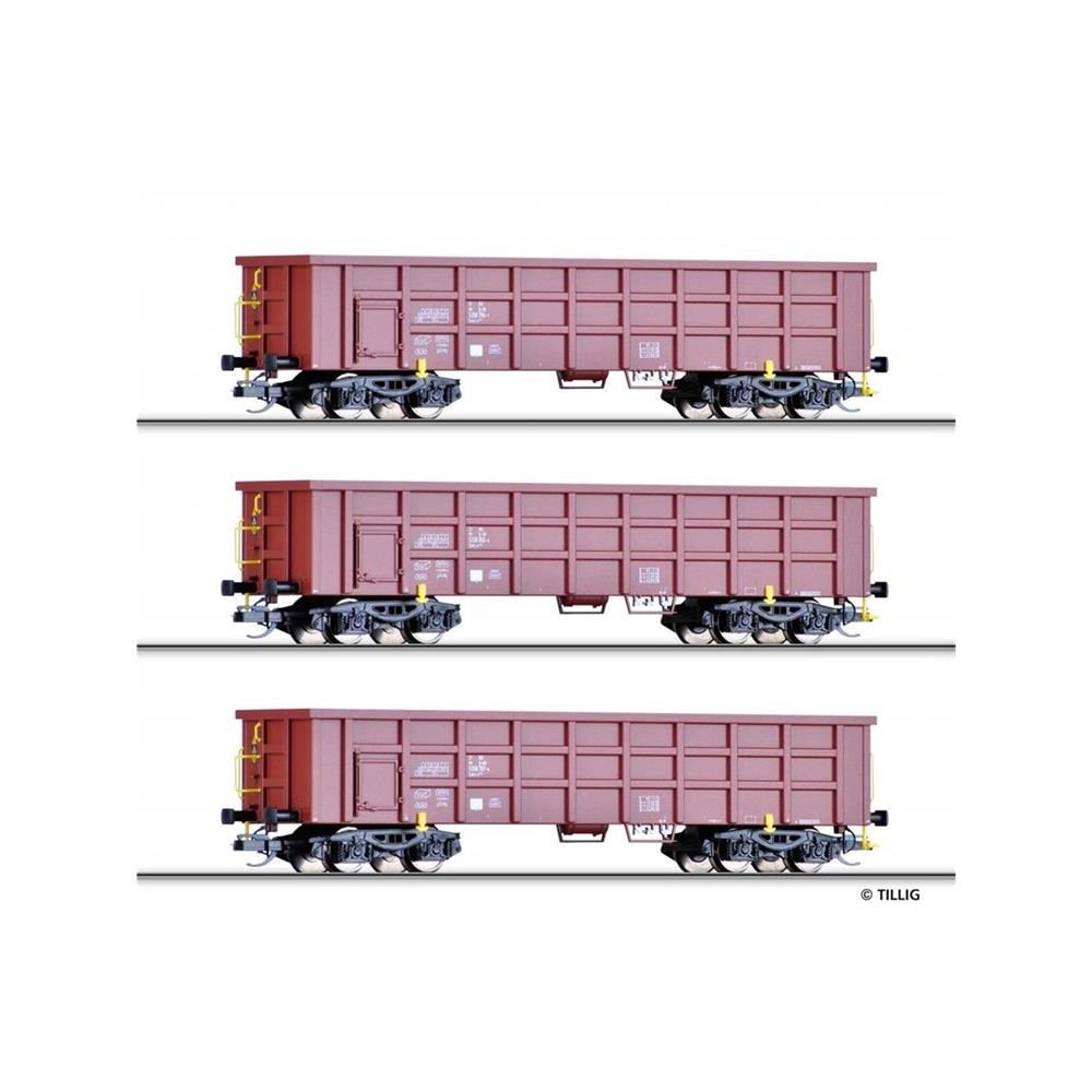 Tillig 01677 TT Güterwagenset der DB AG Epoche VI