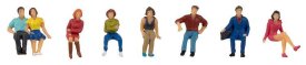 Faller 151618 H0 Sitzende Figuren, 8 Stück