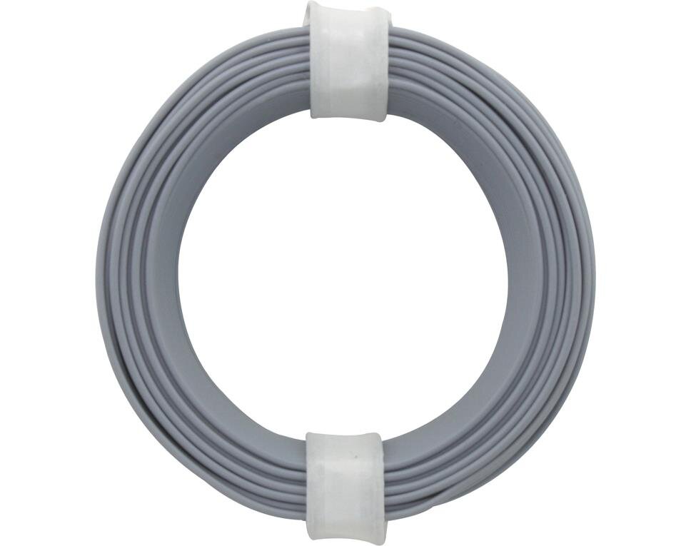 Kupfer Litze 0,14 mm² 10 m grau