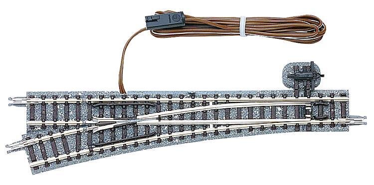 TOMIX 971272 elektrische Weiche links 15°,Spur N  mit Holzschwellen