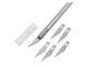 Präzisionsmesser Skalpell Aluminium + 5 Ersatzklingen