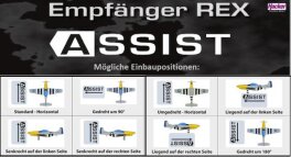 Jeti Duplex 2.4EX Empf&auml;nger Rex 10 Assist mit Stabilisierungssystem