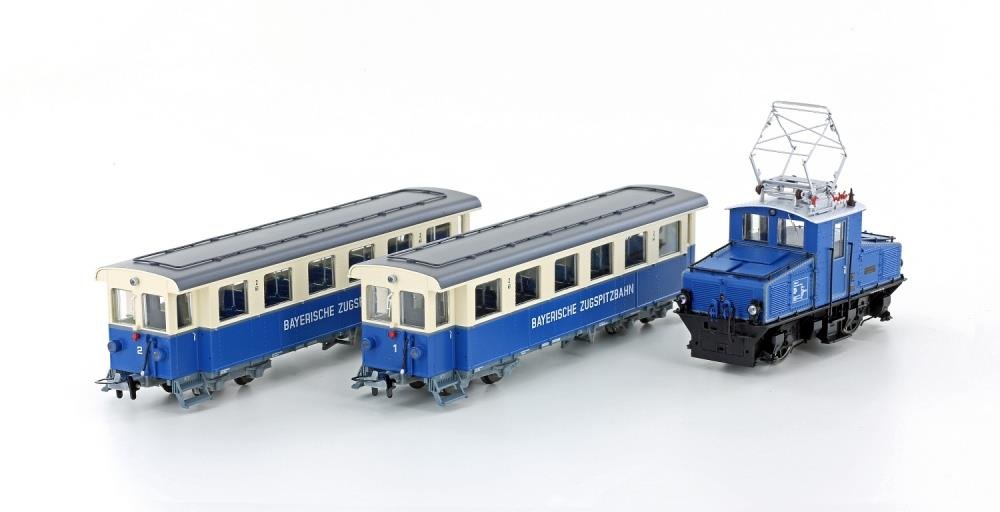 Hobbytrain H43104 Zugspitzbahn Tal-Lok mit 2 Personenwagen, Ep.V, H0
