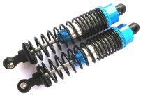 100mm Alu Gewinde-Stoßdämpfer 2 Stk blau