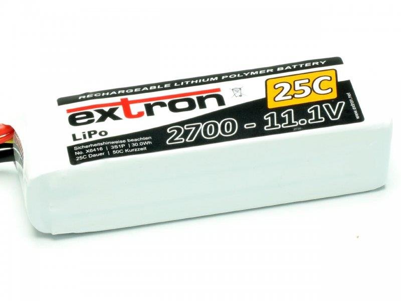 LiPo Akku Extron X2 2700mAh 3S - 11,1V 25C XT60
