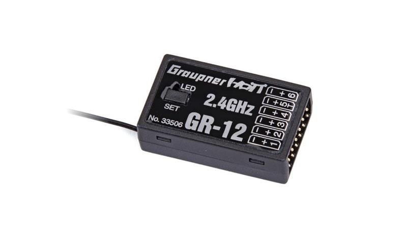 Graupner GR-12 HoTT - 2.4 GHz Empfänger 6 Kanäle