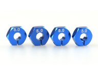 Amewi Radmitnehmer Aluminium, 12mm Blau, Schraubbar, 4...