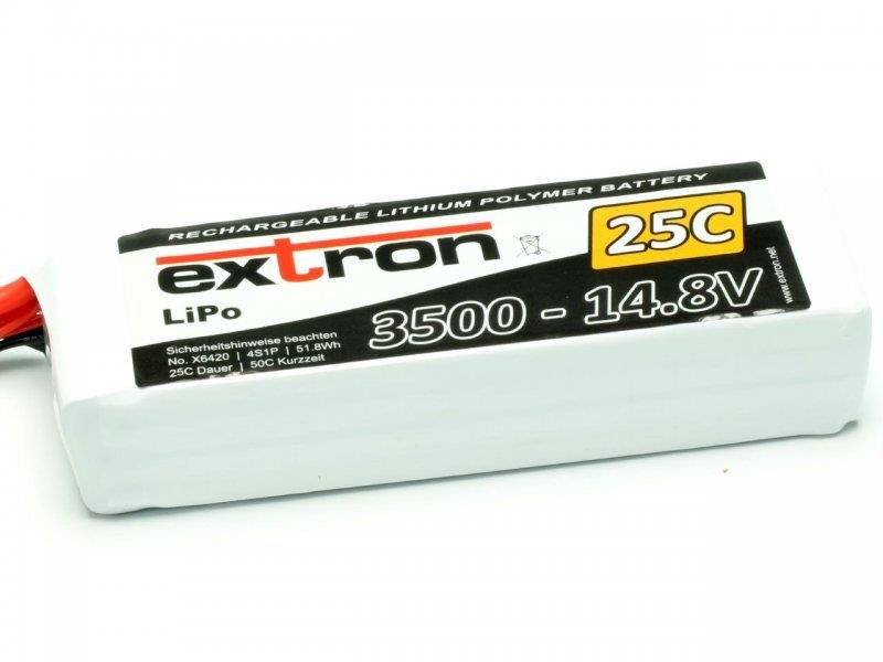 LiPo Akku Extron X2 3500mAh 4S - 14,8V 25C XT90