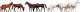 Faller 155501 N Pferde, 10 St.