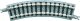 TOMIX 971112, 4 Gleise, gebogen, Mini Curved, in Schotterbettung, r 140 mm, Holzschwellen