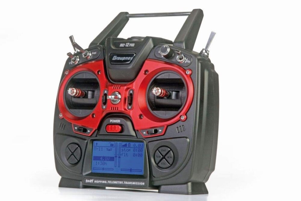 Graupner mz-12 PRO Sender - HoTT 2.4GHz Fernsteuerung 12 Kanal