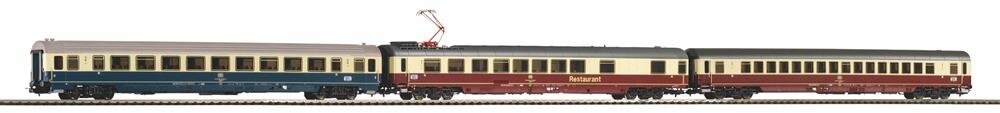 Piko 58386 H0 3er Set IC Personenwagen 2. Klasse + 1. Klasse + Speisewagen DB IV