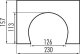 Faller 170831 H0 Dekorplatte Tunnelportal, Naturstein-Quader