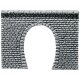 Faller 170880 H0 Tunnelportal Profi, Naturstein-Quader, 1-gleisig