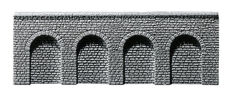 Faller 272640 N Dekorplatte Profi Arkaden, Naturstein-Quader, 370 mm, 1 Stück