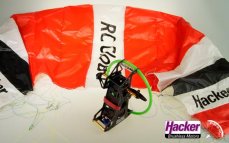 Hacker Para-RC Cloud 0.5 Rucksackset ARF (rot) Paraglider 150cm