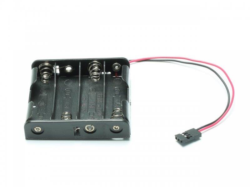Batterie Box 4 x AA (flach) mit JR Stecker