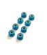 Radmuttern M3 (8 St.)  blau für RC-Car Stoppmutter