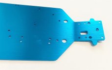 Alu Chassisplatte Bodenplatte ersetzt HSP 03601 / 04001 blau