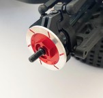 Alu Bremsscheiben 1:10 4 Stk. rot mit Pins, 32 mm