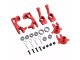 Tuning Set Alu für Traxxas Slash Stampede 4x4, rot
