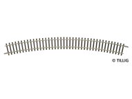 Tillig 83111 TT Gebogenes Gleis R 31 R 396 mm 30°, 12...