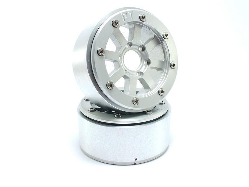 Metsafil Beadlock Wheels HAMMER silber/silber 1.9 (2) ohne Radnabe