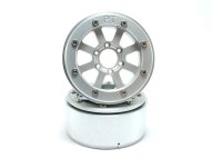 Metsafil Beadlock Wheels HAMMER silber/silber 1.9 (2) ohne Radnabe