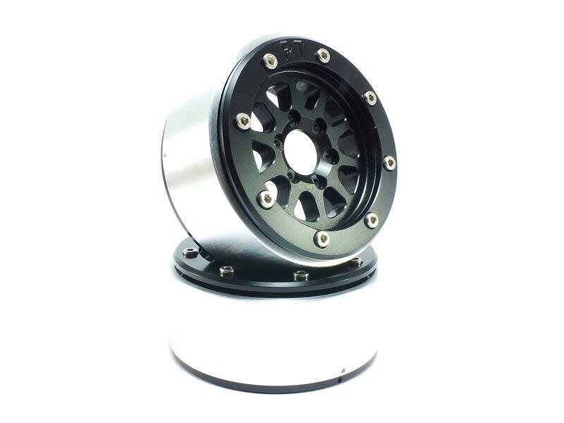 Beadlock Wheels GEAR schwarz/schwarz 1.9 (2) ohne Radnabe