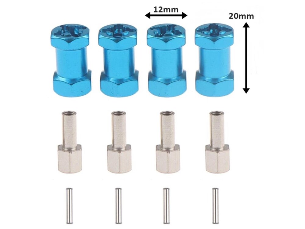 20mm Spurverbreiterung 1/10 RC Car Aluminium, 12mm HEX