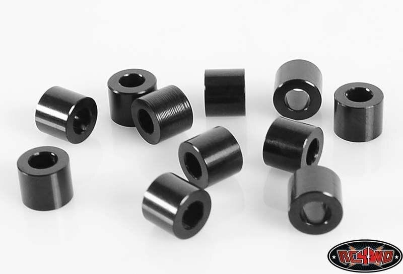 Rc4wd 5mm Abstandshalter / Spacer, schwarz M3, 10 St.