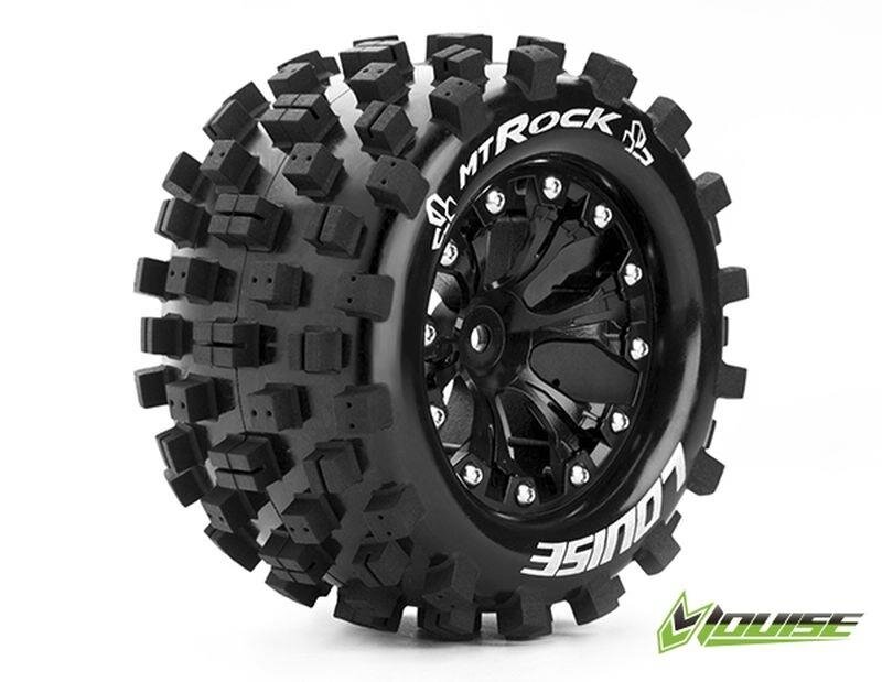 Louise MT-ROCK soft Felge schwarz 1/2 Offset 12mm Truck 2,8, 2 Stk.