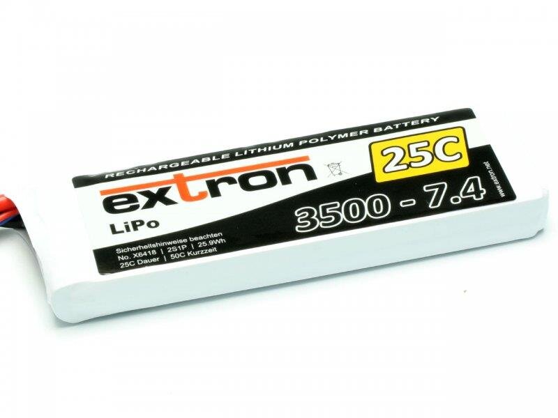 LiPo Akku Extron X2 3500mAh 2S - 7,4V 25C XT90