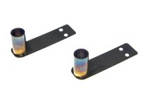Stahl Auspuff-Atrappe mit LEDs, 2 Stück1:10