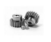 Tamiya Motorritzel-Set 20 + 21 Zähne Alu Modul 0,6