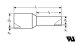 100 Aderendhülsen isoliert 0,14mm² N grau DIN 46228