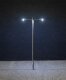 Faller 180103 H0 LED-Straßenlaternen, 2-flammig, 3 Stück
