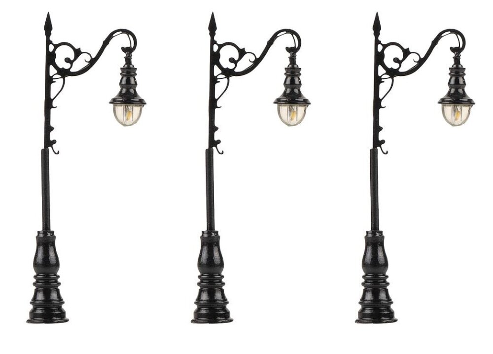 Faller 272127 N historische LED-Laterne, 3 Stück