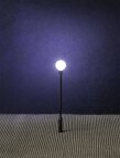 Faller 180104 H0 LED-Parklaterne, Kugel-Aufsatzleuchte, 3 St&uuml;ck