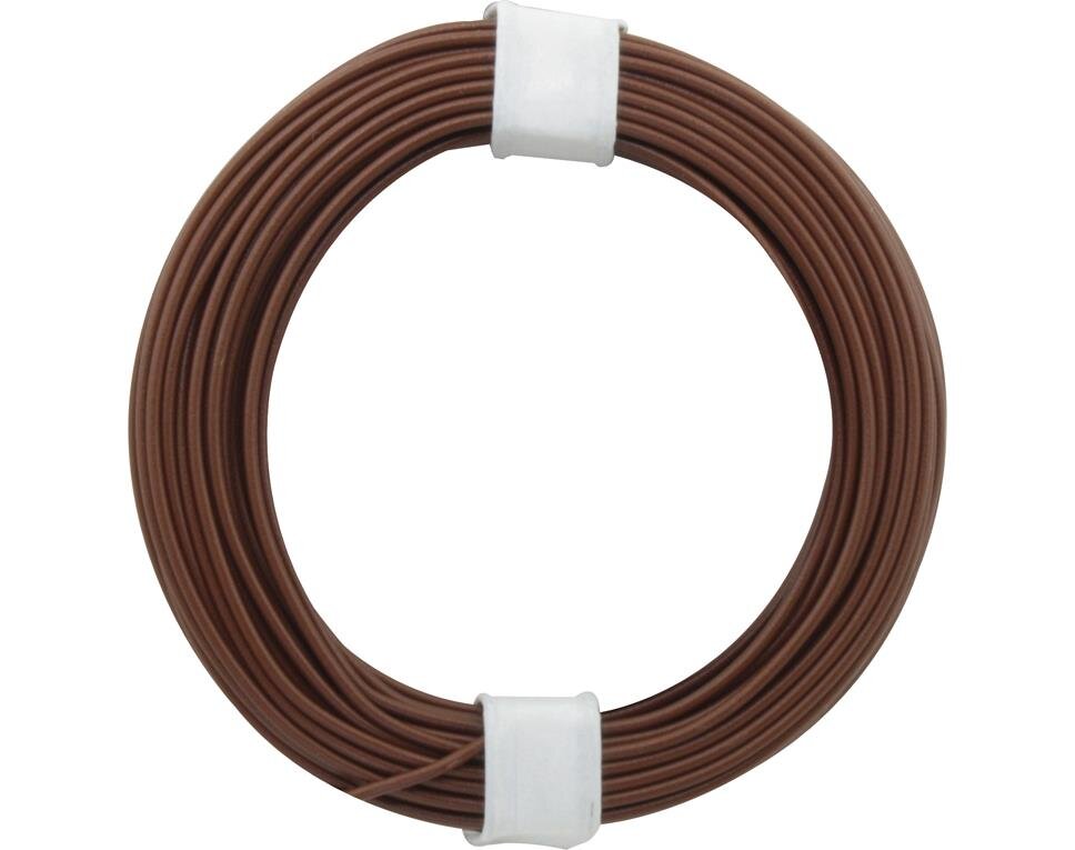 Kupferschalt Draht 0,5 mm, 10m, braun
