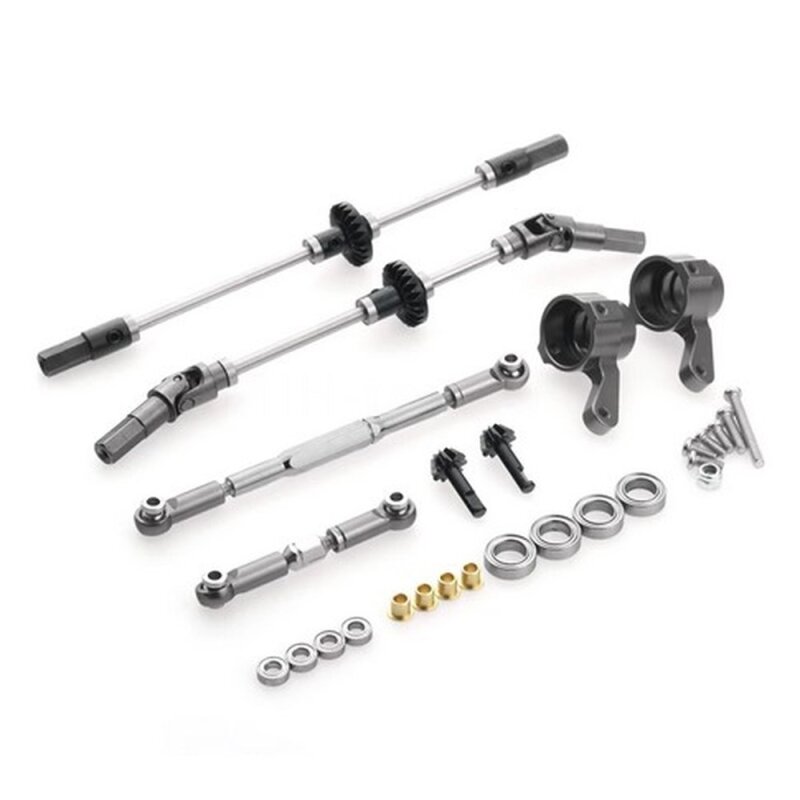 Vorder-, Hinterachse und Lenkung Metall-Upgrade für MN-Model D90 / 91