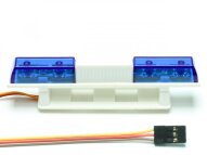 LED Polizei Licht (blau/blau) 1:10 für Crawler und...