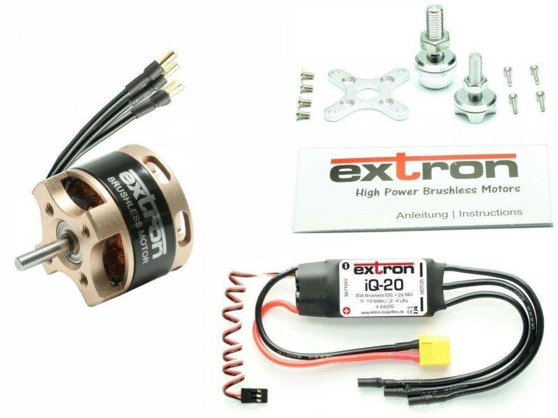 Extron Brushless Motor 2208/20 (1840KV) Combo Set + iQ-20 Regler