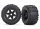Traxxas 8672 Reifen auf Felge schwarz montiert (Talon EXT 3.8, Sledge)