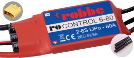 Robbe RO-CONTROL 6-80 2-6S 80A 5V/5A BEC bruschless Regler 